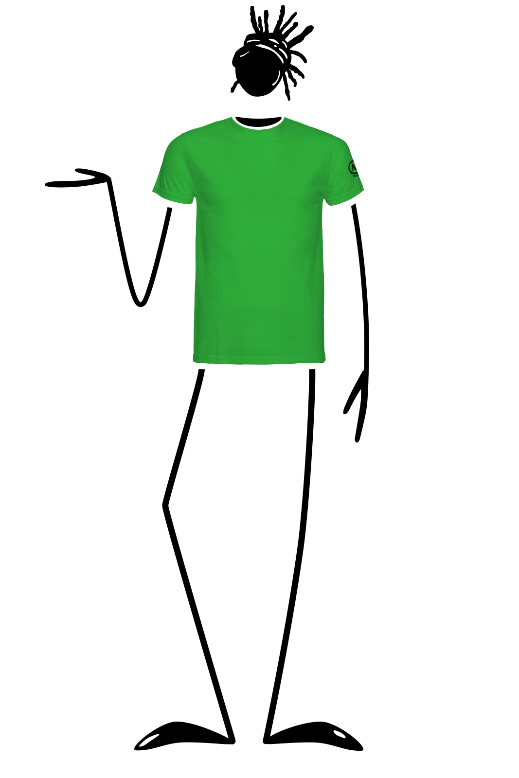 T shirt online vert pomme homme