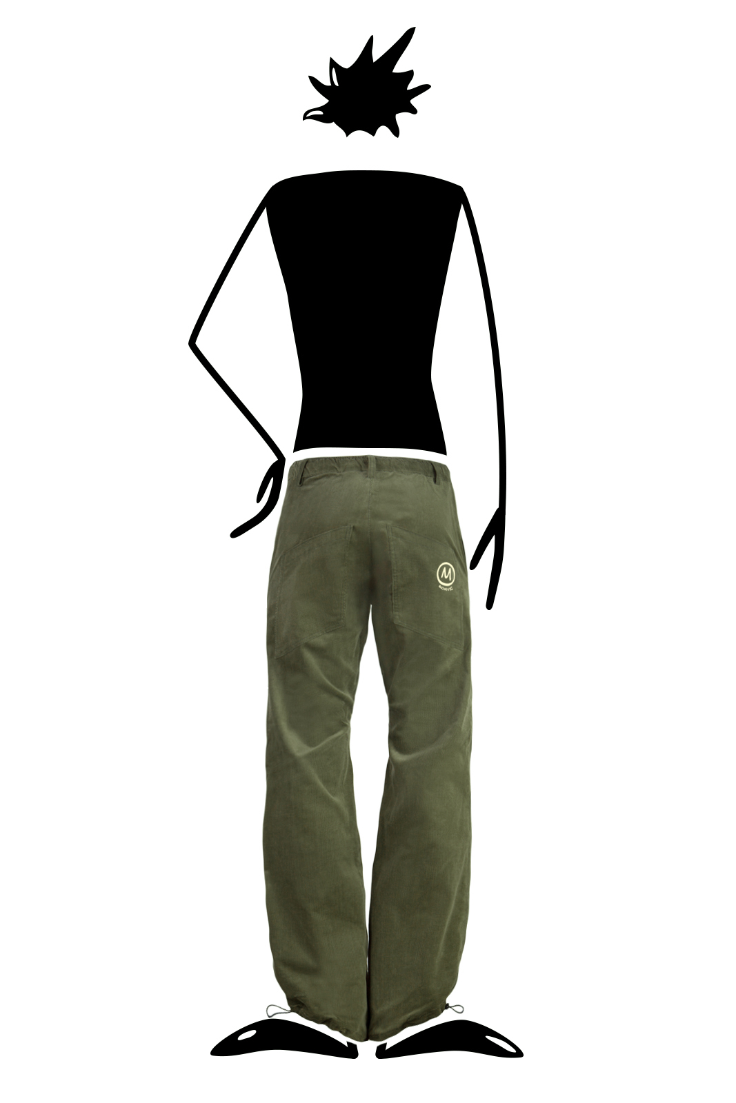 pantalone velluto bianco uomo