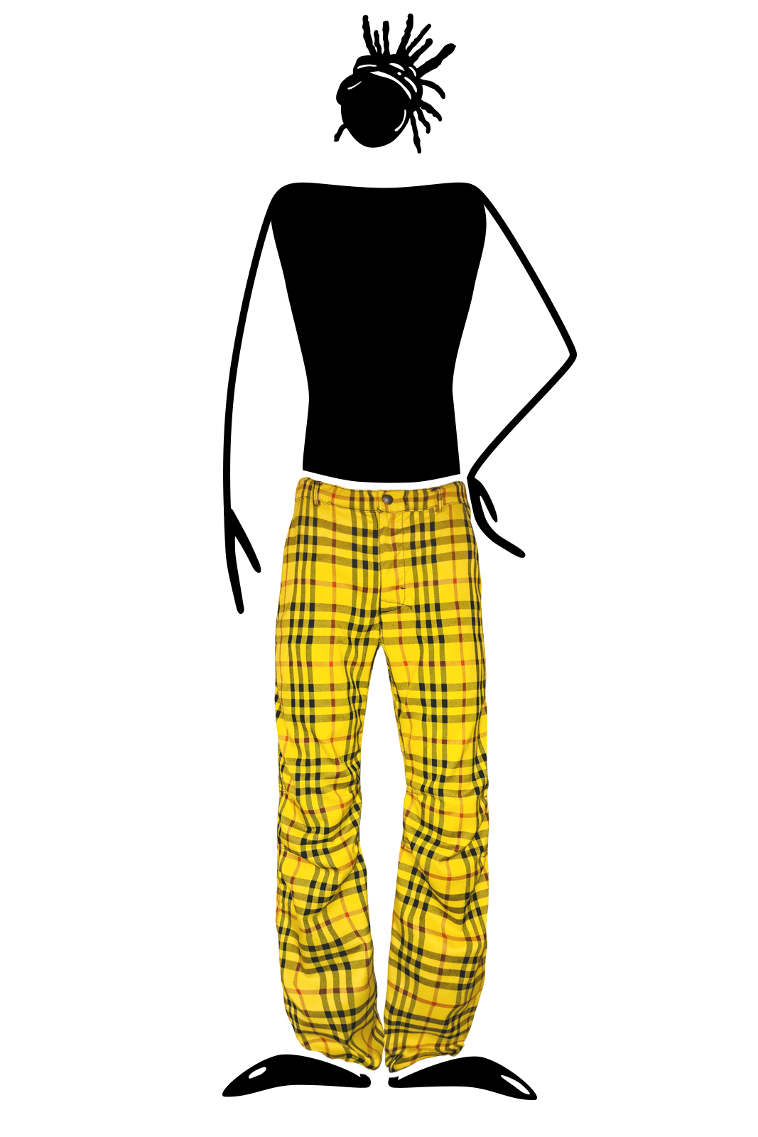 Yellow plaid on sale mens pants