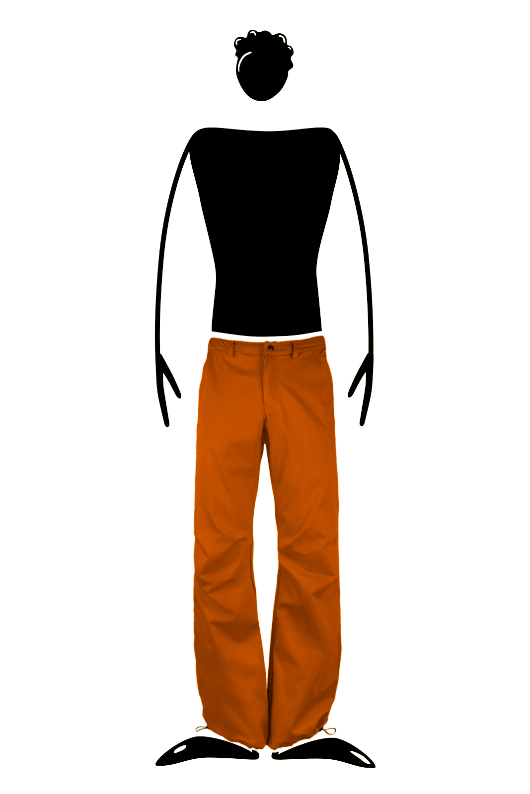 Pantalon homme orange top