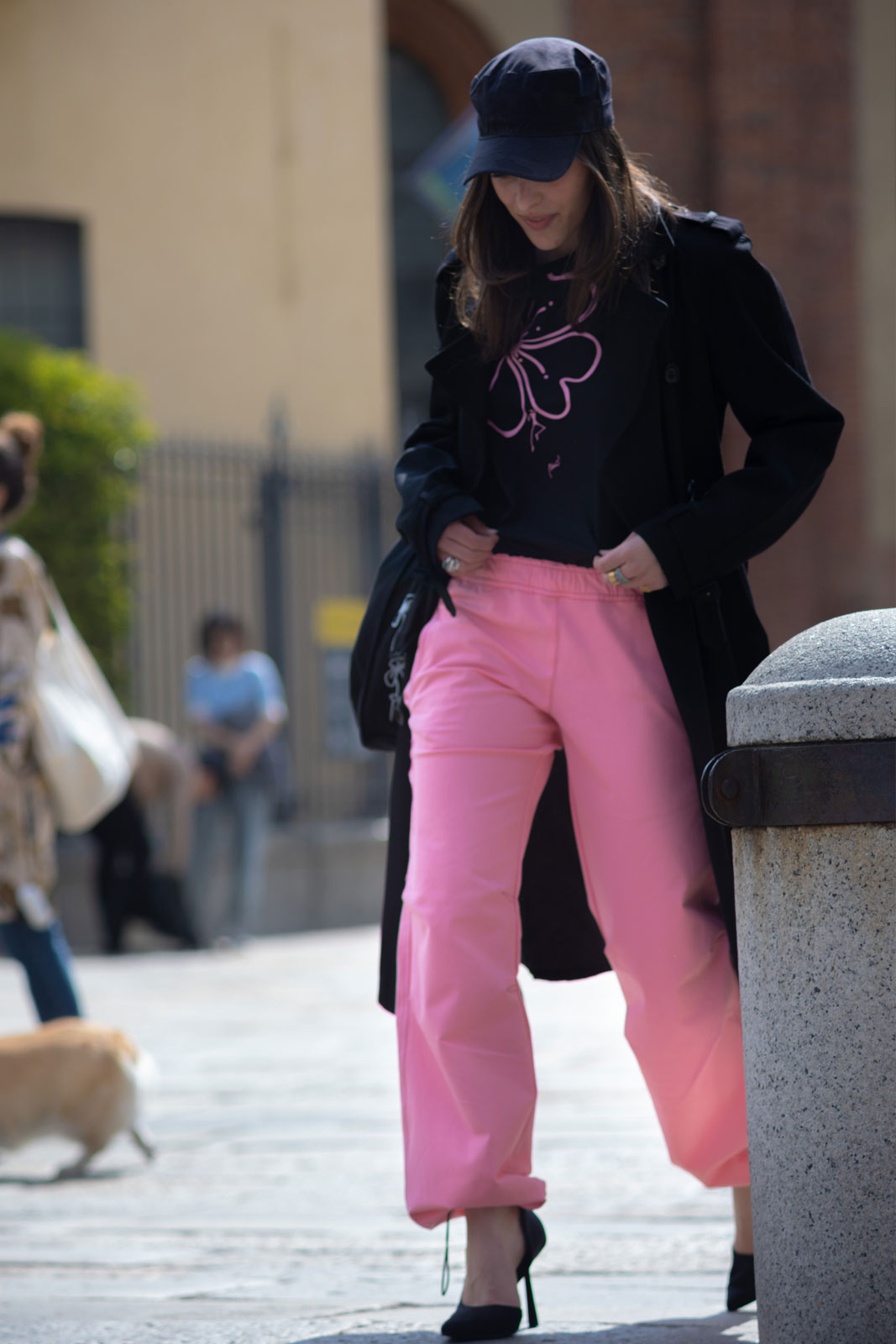 Pantalon rose Femme