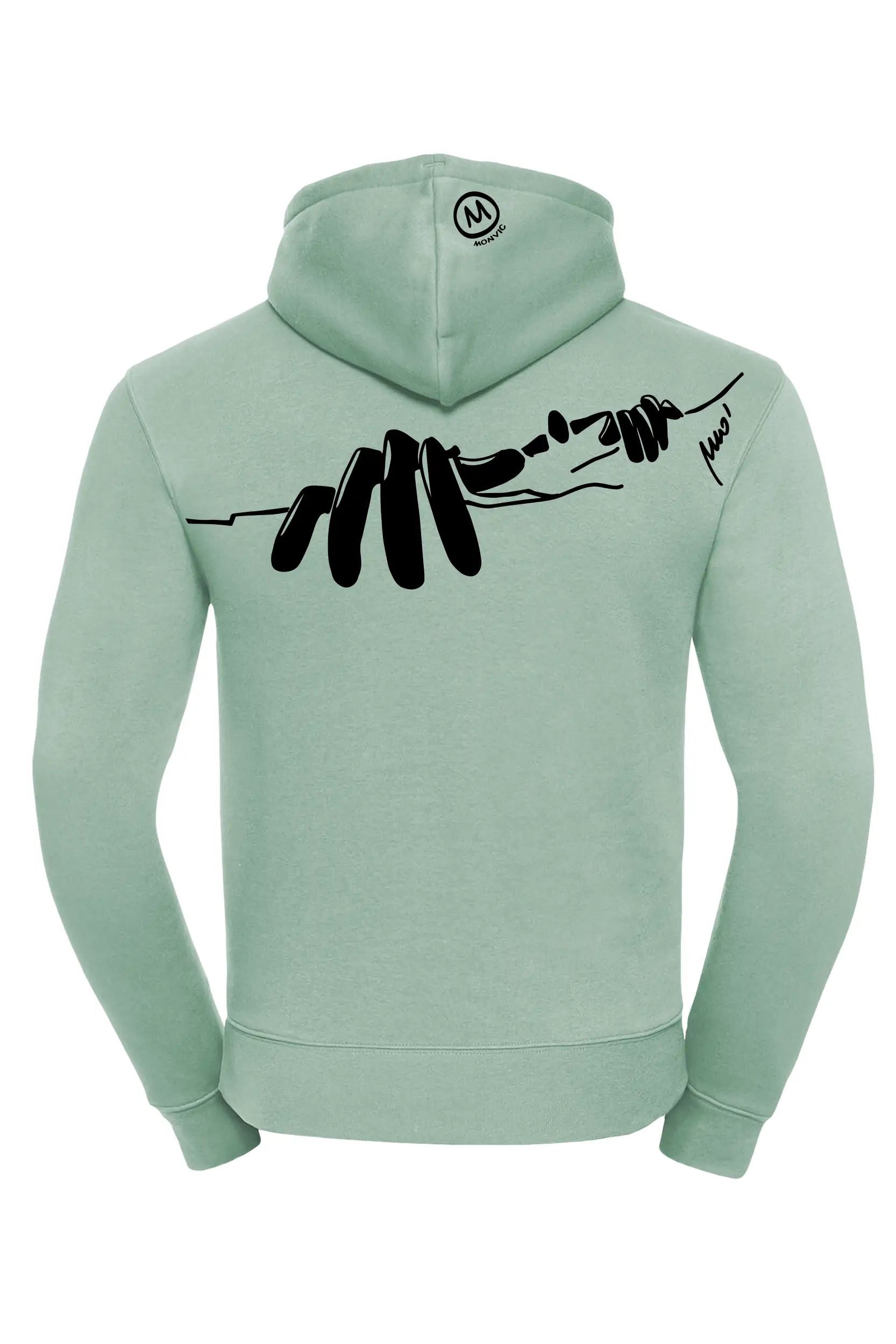 Felpa arrampicata uomo con cappuccio Manone NAVAJO MONVIC
