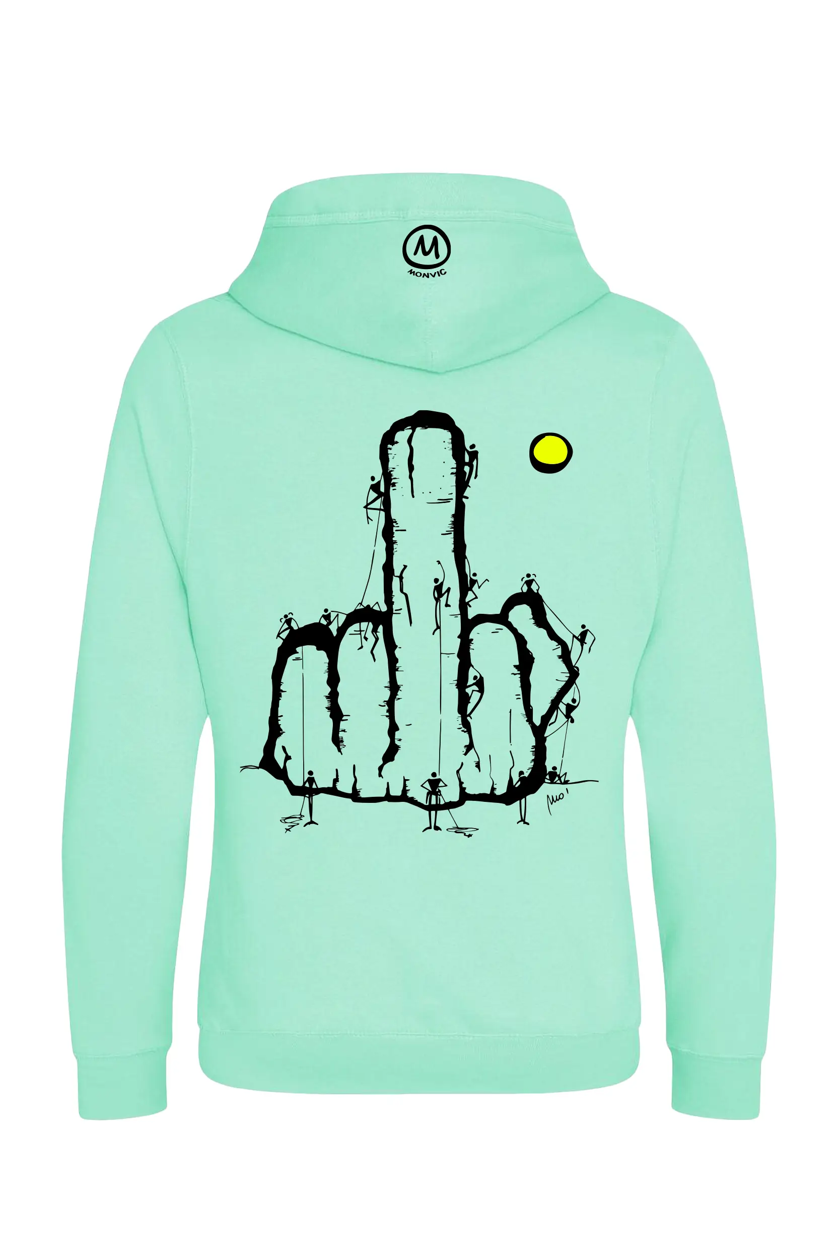 Felpa unisex F ck the System NAVAJO PRO MONVIC Grafica climbing