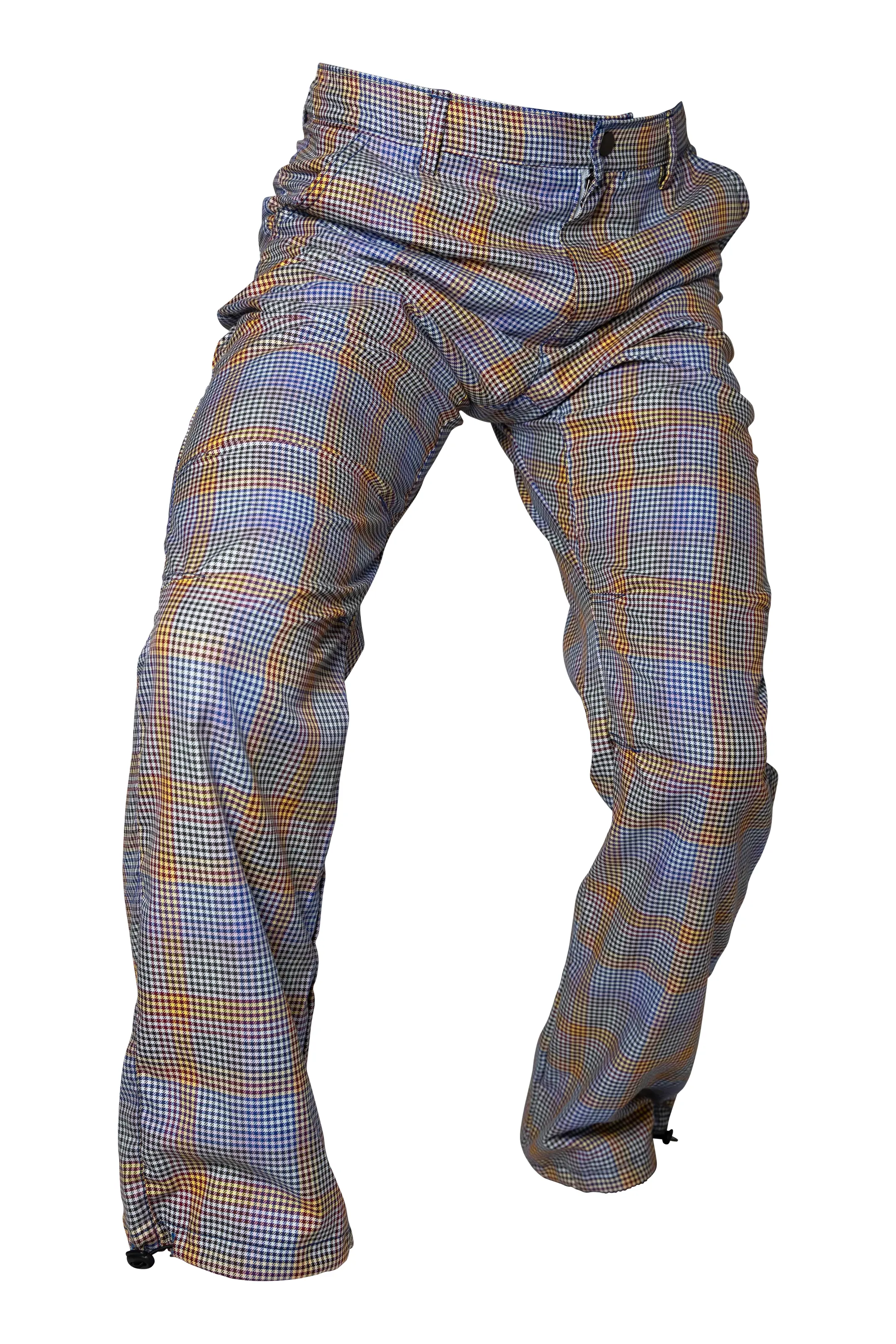 Pantalon Homme Large Carreaux Thermique - Pantalon Cargo Style Casual Sport Élégant Avec Poches