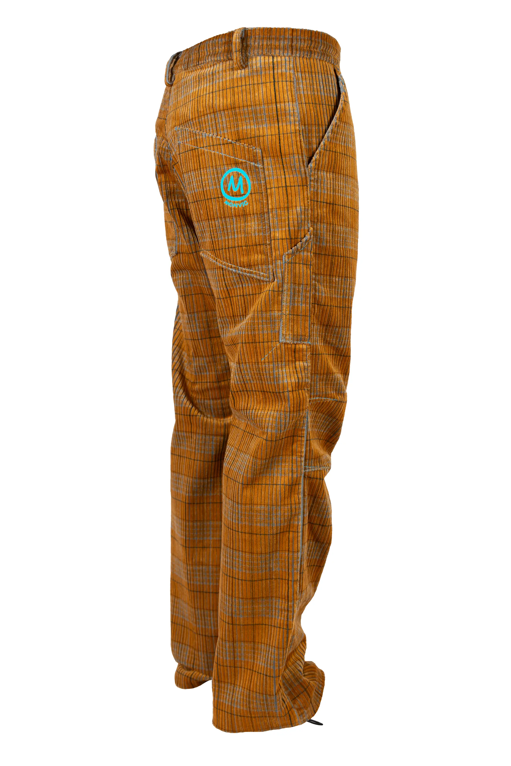 Pantalone uomo in velluto coste medie a quadri GRILLO MONVIC